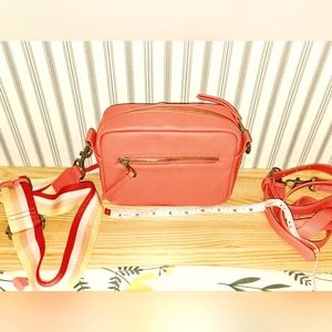 Coral Guitar Strap Crossbody Bag